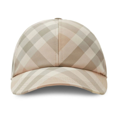 Flax Cap Hat Burberry , Beige , Dames