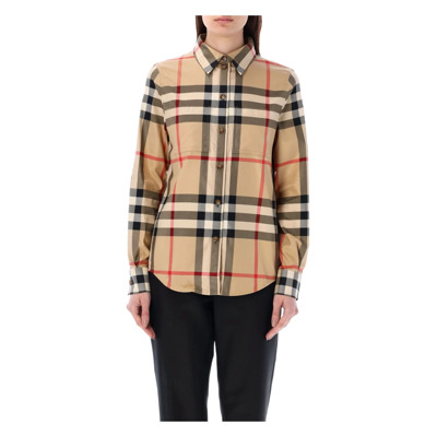 Geruit Stijl Shirt Burberry , Multicolor , Dames