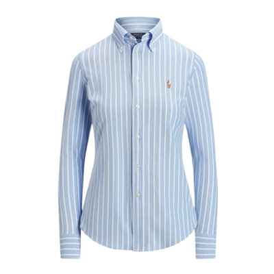 Gestreept Polo Gebreid Overhemd Polo Ralph Lauren , Blue , Dames