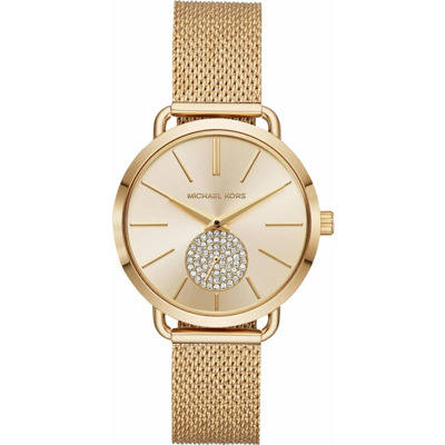 Gouden Portia Quartz Dameshorloge Michael Kors , Yellow , Dames