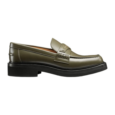 Groene Loafer Schoenen Ss22 Dior , Green , Dames