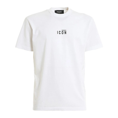 Heren Mini Logo Icon T-Shirt Dsquared2 , White , Heren