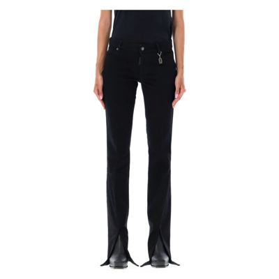 Icon Trompet Jeans Dsquared2 , Black , Dames