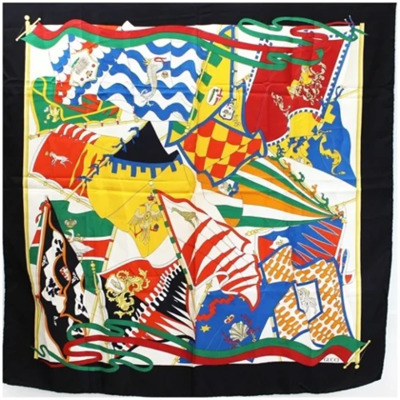 Multicolor Zijden Sjaals - Gucci AB Staat Gucci Vintage , Black , Dames