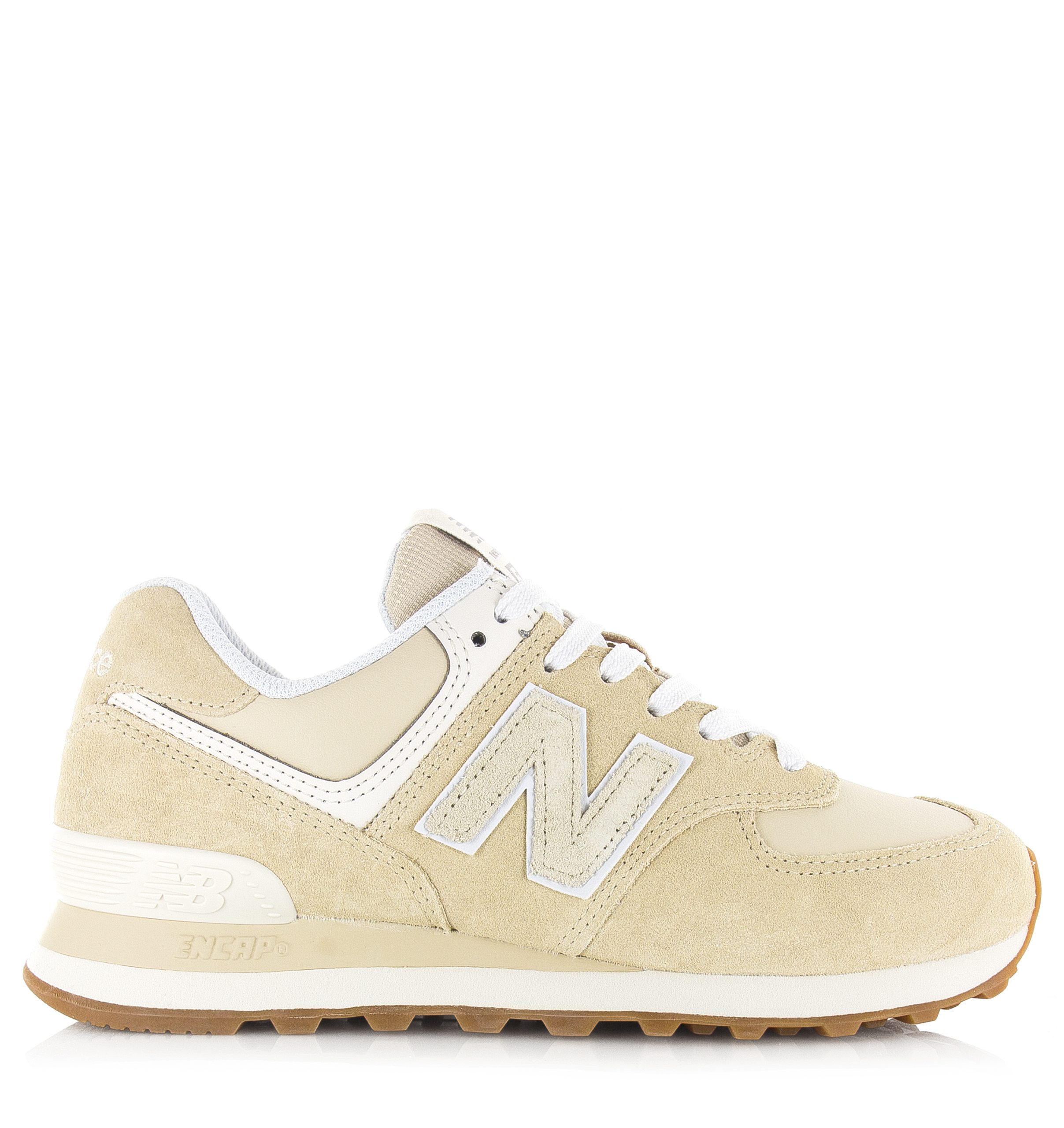 New Balance 574 sandstone/angora lage sneakers dames