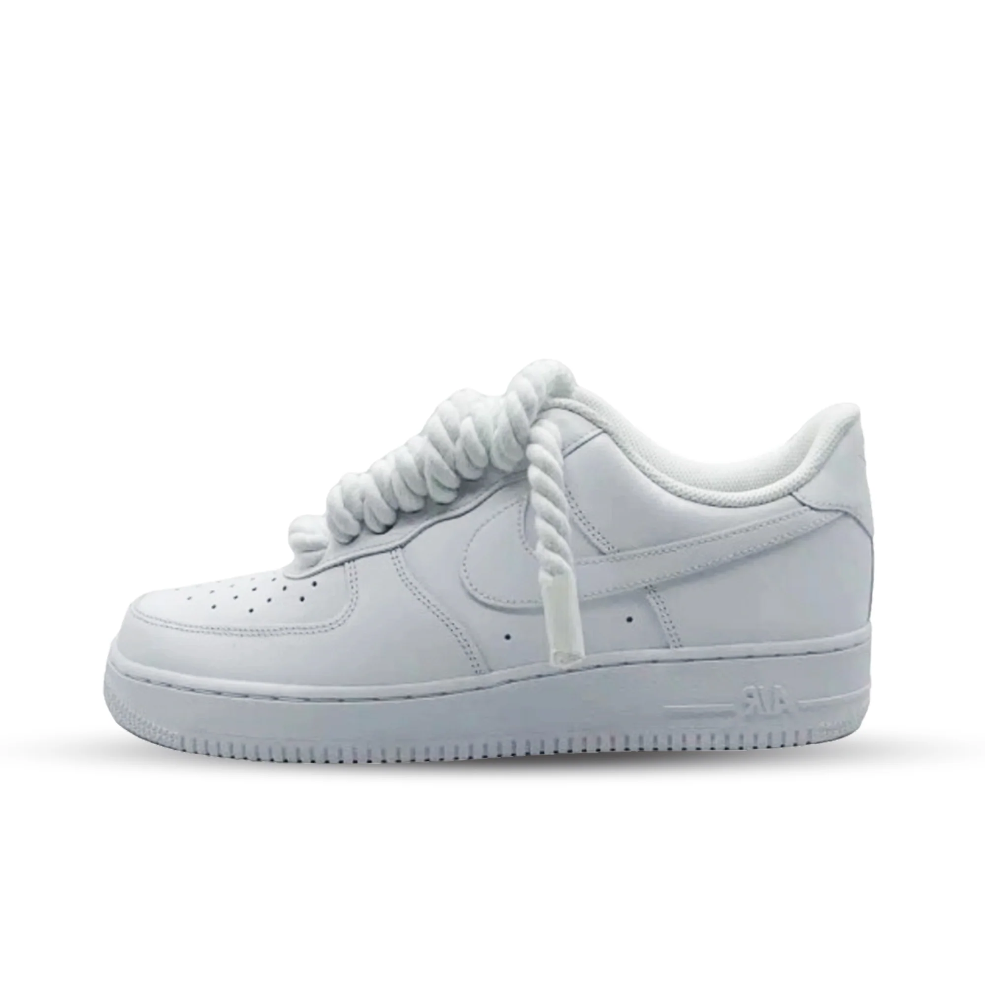 Nike Air force 1 low rope laces white custom