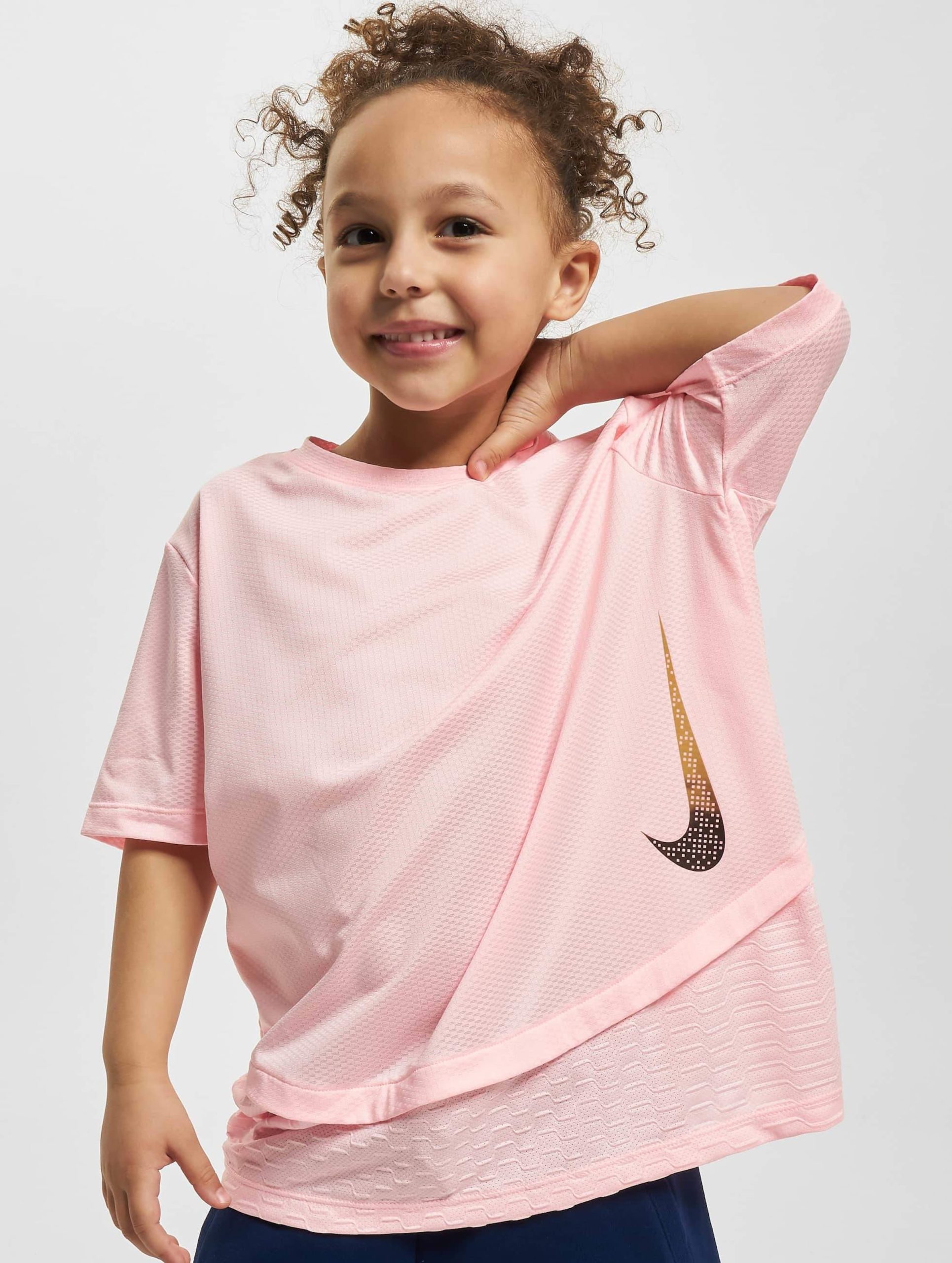 Nike Breathe Instacool T-Shirt Kinder,Unisex op kleur roze, Maat XL