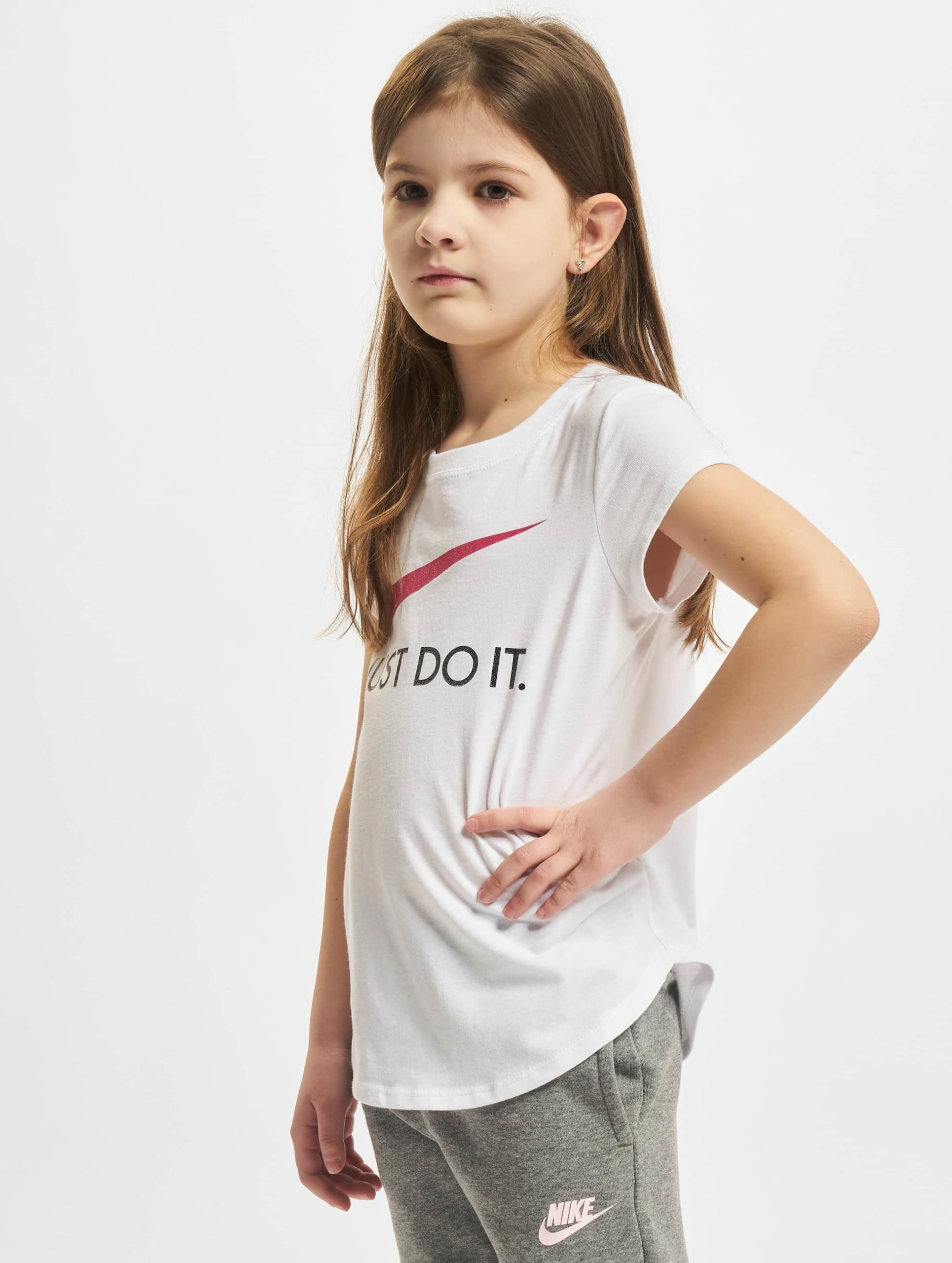 Nike Swoosh JDI T-Shirt Kinder,Unisex op kleur wit, Maat 45_YEARS