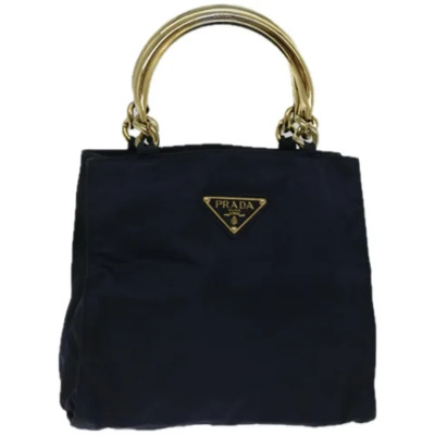 Pre-owned Fabric prada-bags Prada Vintage , Blue , Dames