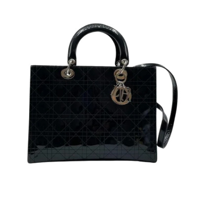 Pre-owned Leather dior-bags Dior Vintage , Black , Dames