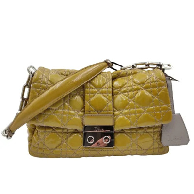 Pre-owned Leather dior-bags Dior Vintage , Yellow , Dames