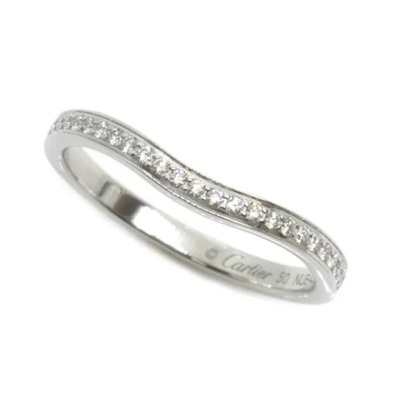 Pre-owned Platinum rings Cartier Vintage , Gray , Dames