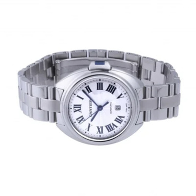 Pre-owned Stainless Steel watches Cartier Vintage , Gray , Dames