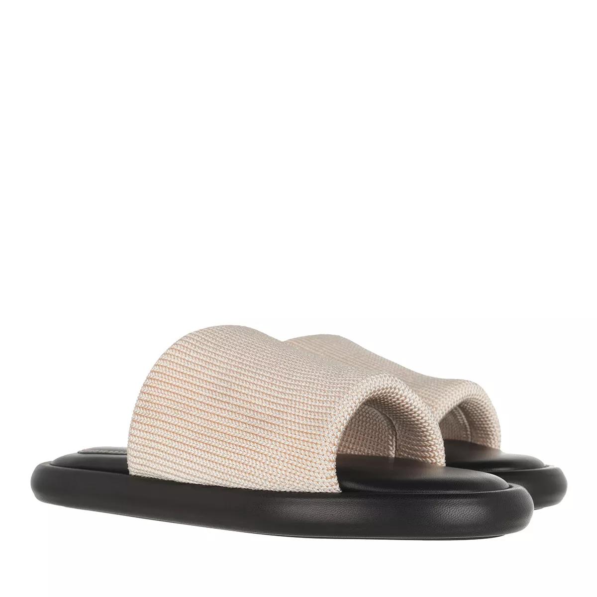 Proenza Schouler Slippers - Pipe Knit Slide in beige