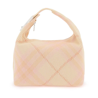 Ruitpatroon Medium Peg Tas Burberry , Pink , Dames