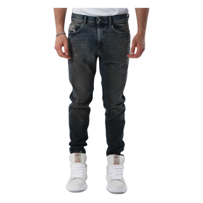 Slim Fit Destroyer Jeans Diesel , Blue , Heren