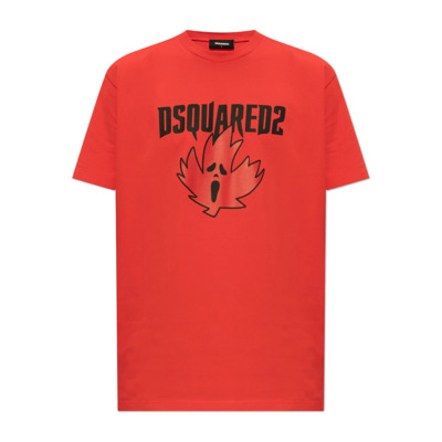 T-shirt met logo Dsquared2 , Red , Heren