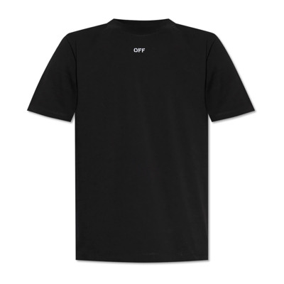 T-shirt met logo Off White , Black , Heren