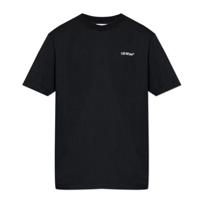 T-shirt met logo Off White , Black , Heren