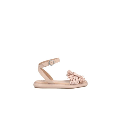 Torchon Platte Raffia Sandalen Liu Jo , Pink , Dames