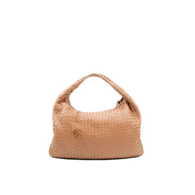 Tweedehands Bruin Leren Bottega Veneta Hobo Tas Bottega Veneta Vintage , Brown , Dames