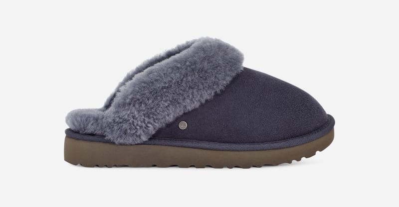 UGG® Classic II-pantoffel voor Dames in Eve Blue, Maat 37, Leder