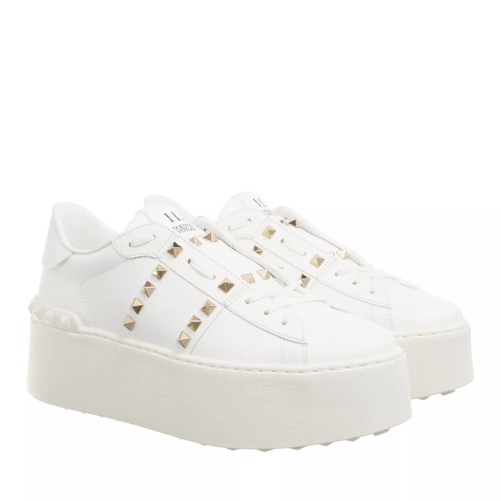 Valentino Garavani Sneakers - Flatform Rockstud Untitled Sneaker in wit