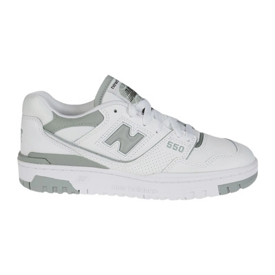 Witte en Groene Salie Sneakers New Balance , Multicolor , Dames