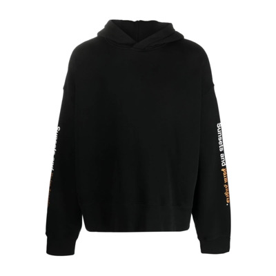 Zwart Wit Sunsets Hoody Palm Angels , Black , Heren