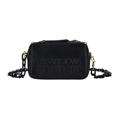 Zwarte Couture Tas Versace Jeans Couture , Black , Dames