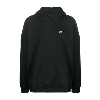 Zwarte Foggi PA Hoodie Palm Angels , Black , Heren