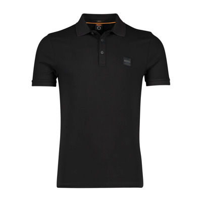 Zwarte poloshirt met korte mouwen Hugo Boss , Black , Heren