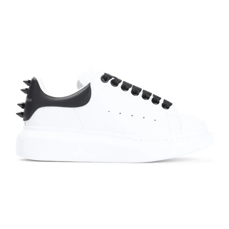 Alexander McQueen Sneakers - White Leather Sneakers in rood