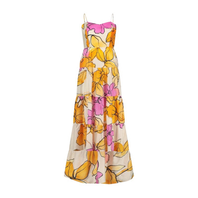 Alice Maxi Jurk Mimosa/Cassis Print Fabienne Chapot , Multicolor , Dames