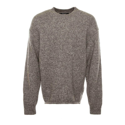 Alpaca Gebreide Trui Jacquemus , Gray , Heren