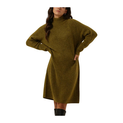 Alyn Knit Dress in Groen MOS Mosh , Green , Dames