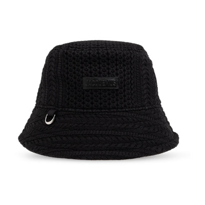 Belo bucket hoed met logo Jacquemus , Black , Dames