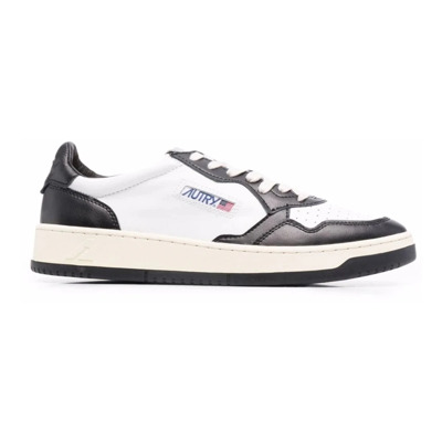 Bicolore Platte Schoenen Wit Medalist Autry , White , Heren