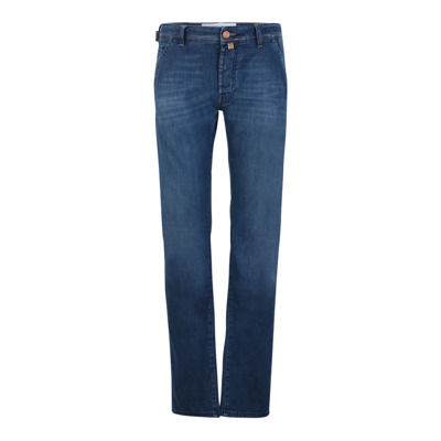 Blauwe Slim Fit Jeans Upgrade Jacob Cohën , Blue , Heren