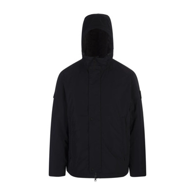 Blauwe gewatteerde jas met PrimaLoft-isolatie Stone Island , Blue , Heren