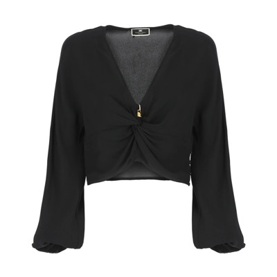 Blouses Elisabetta Franchi , Black , Dames