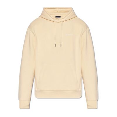 Brode hoodie with logo Jacquemus , Beige , Heren