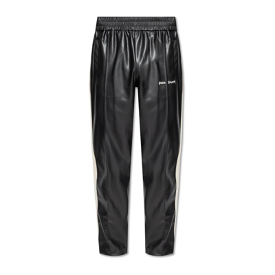 Broek met geborduurd logo Palm Angels , Black , Heren