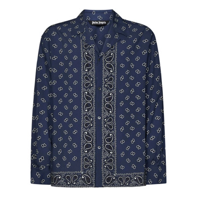 Casual Shirts Palm Angels , Blue , Heren