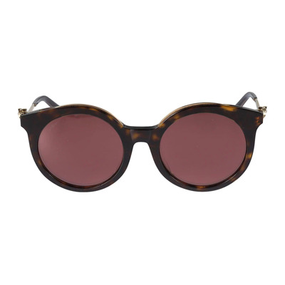 Ct0118Sa Zonnebril - Havana Goud Rood Cartier , Brown , Dames