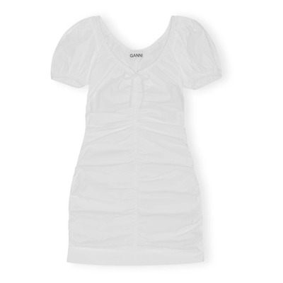 Dag korte jurk Ganni , White , Dames