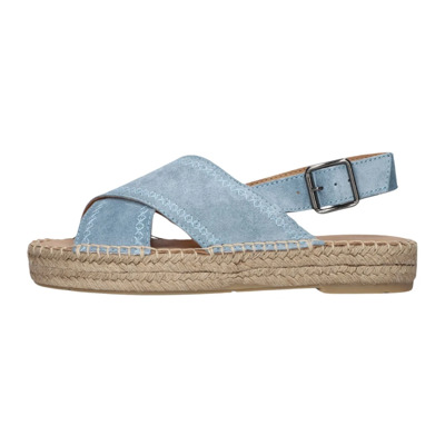 Denim Blauwe Sandalen Mondi Sun Via Vai , Blue , Dames