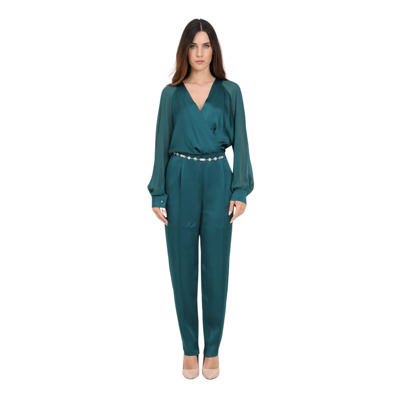 Elegante Groene Jumpsuit voor Vrouwen Max Mara , Green , Dames