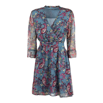 Elegante Korte Jurk Blauw Special Fleur Liu Jo , Multicolor , Dames