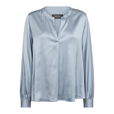 Elegante Satijnen Blouse Celestial Blue MOS Mosh , Blue , Dames